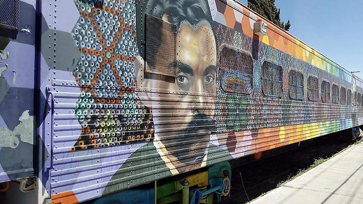 Mural en vagones de tren